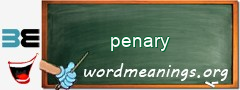 WordMeaning blackboard for penary